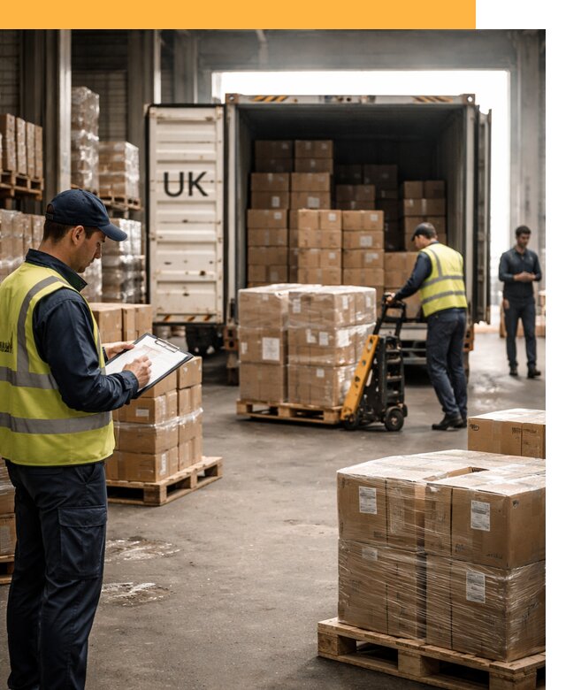 Доставка грузов из Великобритании с таможенным оформлением от 12761