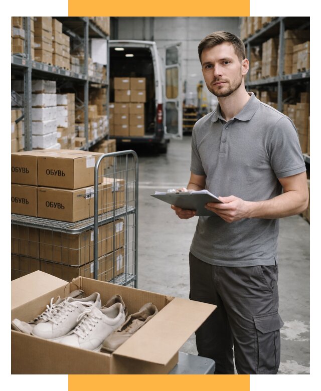 Доставка обуви из Китая и Турции от 4594 р. СетСервис-Кст