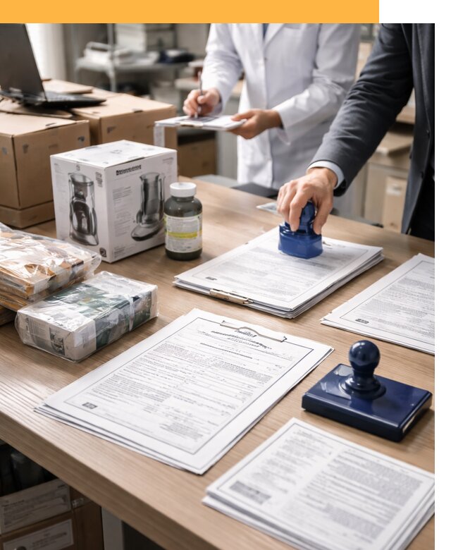 Сертификация импортных товаров от 12251 с таможенным сопровождением