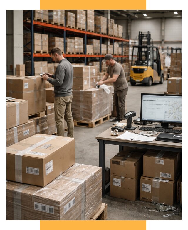 Склад консолидации в Европе от 6636 р., услуги СетСервис-Кст